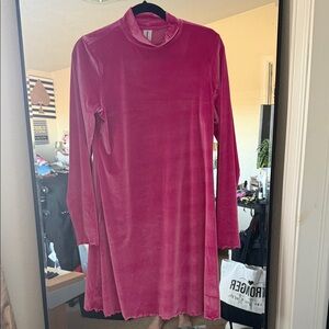 Abound Fuchsia Velvet Dress